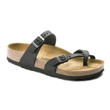 Dámské Mayari Birkenstock Oiled Læder Černé | CZ 396UZG